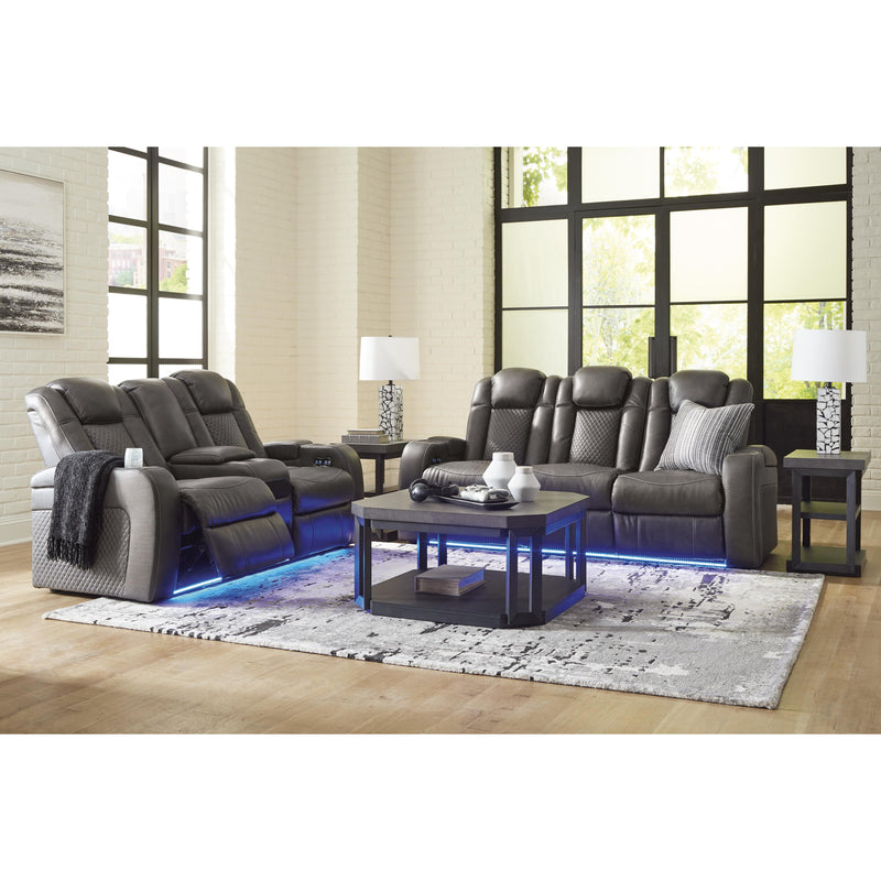 Signature Design by Ashley Fyne-Dyme Power Reclining Leather Look Sofa 3660215 IMAGE 19