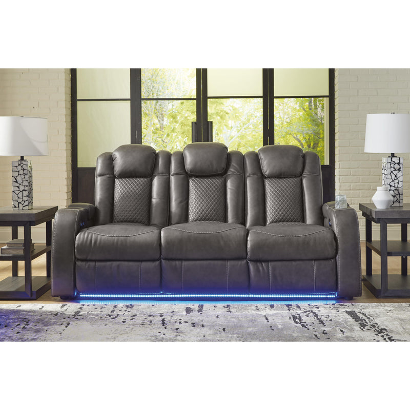 Signature Design by Ashley Fyne-Dyme Power Reclining Leather Look Sofa 3660215 IMAGE 6