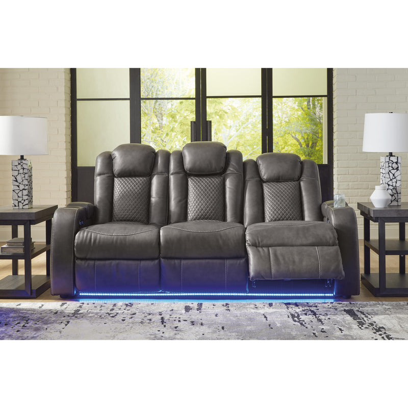 Signature Design by Ashley Fyne-Dyme Power Reclining Leather Look Sofa 3660215 IMAGE 7