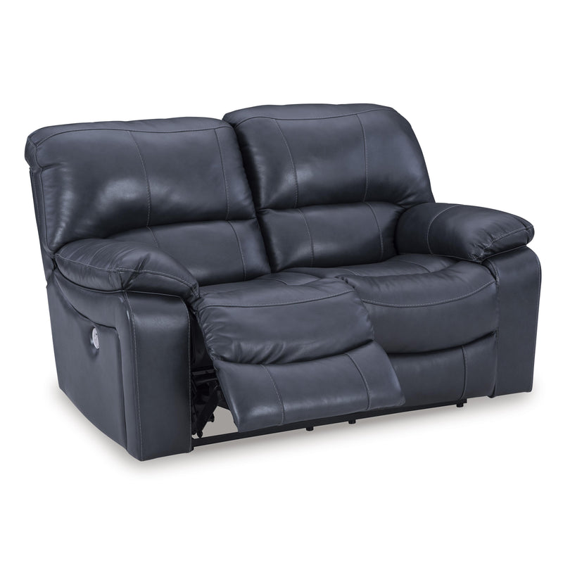 Signature Design by Ashley Leesworth Power Reclining Leather Match Loveseat U4380974 IMAGE 2