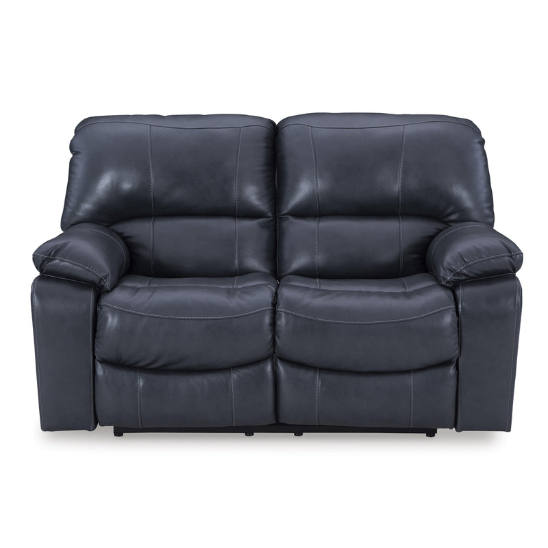 Signature Design by Ashley Leesworth Power Reclining Leather Match Loveseat U4380974 IMAGE 3