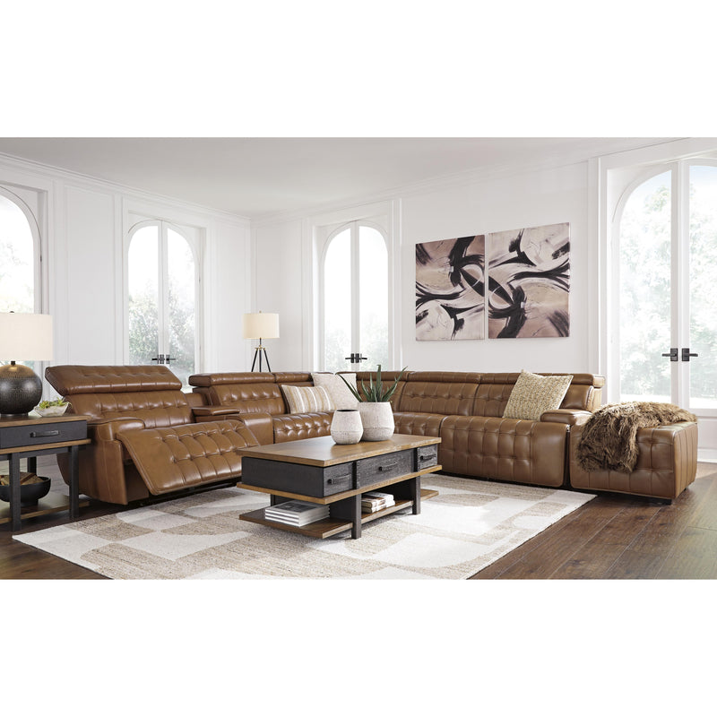 Signature Design by Ashley Temmpton Power Reclining Leather Match 6 pc Sectional U9270831/U9270846/U9270857/U9270858/U9270862/U9270877 IMAGE 9