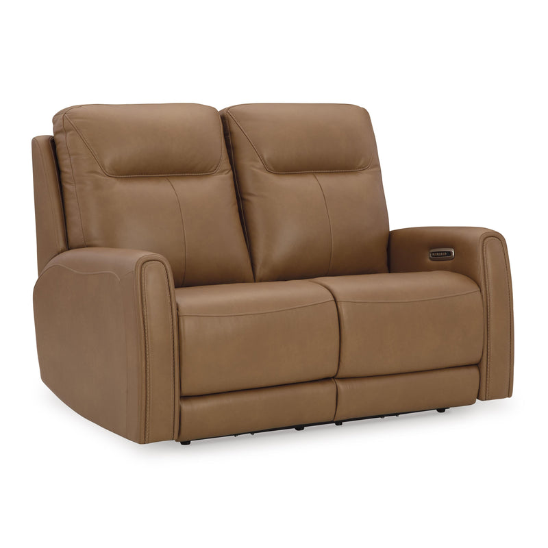 Signature Design by Ashley Tryanny Power Reclining Leather Match Loveseat U9370414 IMAGE 1