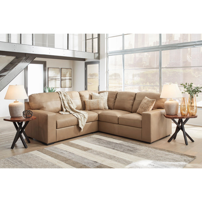 Signature Design by Ashley Bandon Leather Look 2 pc Sectional 3800655/3800649 IMAGE 2