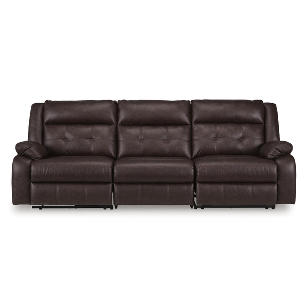 Signature Design by Ashley Punch Up Power Reclining Leather Look 3 pc Sectional 4270258/4270231/4270262 IMAGE 1