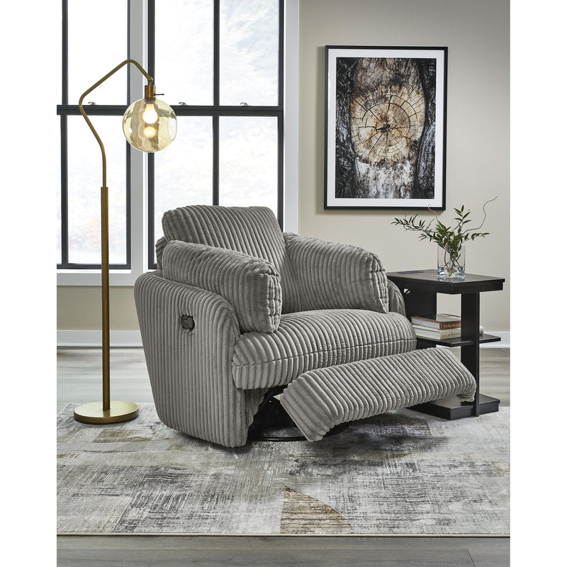 Signature Design by Ashley Tie-Breaker Swivel Glider Fabric Recliner 9490361 IMAGE 8