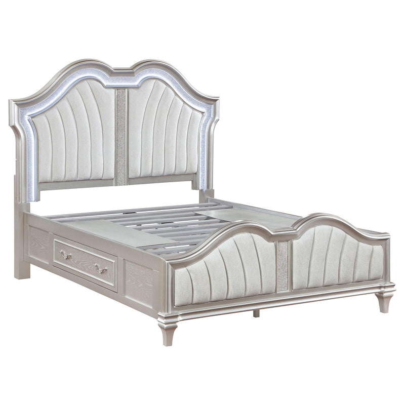 Coaster Furniture Evangeline King Upholstered Panel Bed with Storage 223390KE IMAGE 1