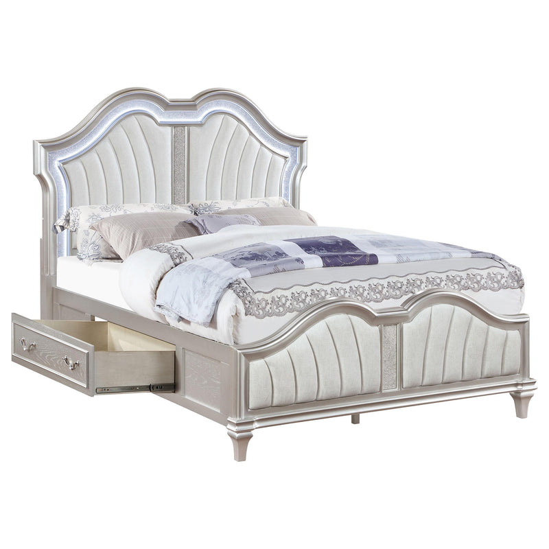 Coaster Furniture Evangeline California King Upholstered Panel Bed with Storage 223390KW IMAGE 4