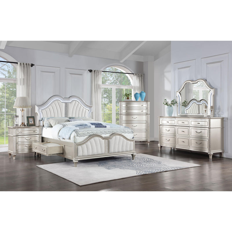 Coaster Furniture Evangeline California King Upholstered Panel Bed with Storage 223390KW IMAGE 7