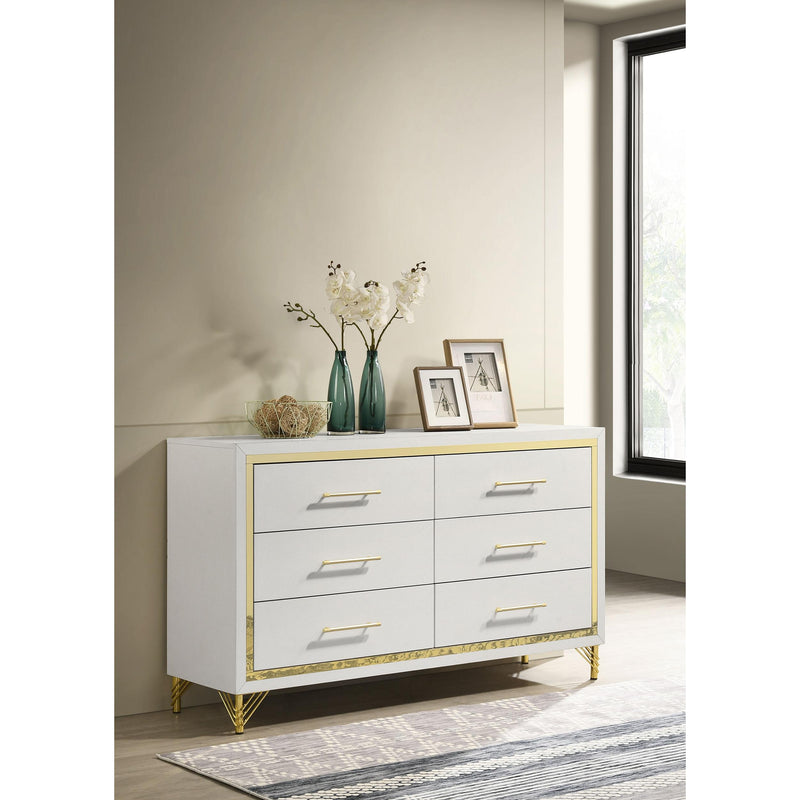 Coaster Furniture Lucia 6-Drawer Dresser 224733 IMAGE 2