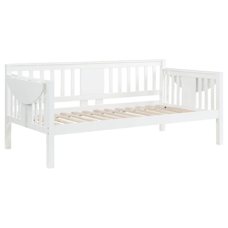 Coaster Furniture Bethany 300837 Wood Twin Daybed with Drop-Down Tables - White IMAGE 7