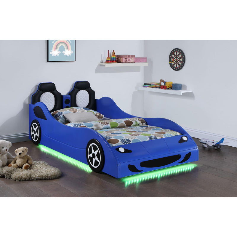 Coaster Furniture Cruiser 400478 Car Themed Twin Bed with Underglow Lights - Blue IMAGE 5