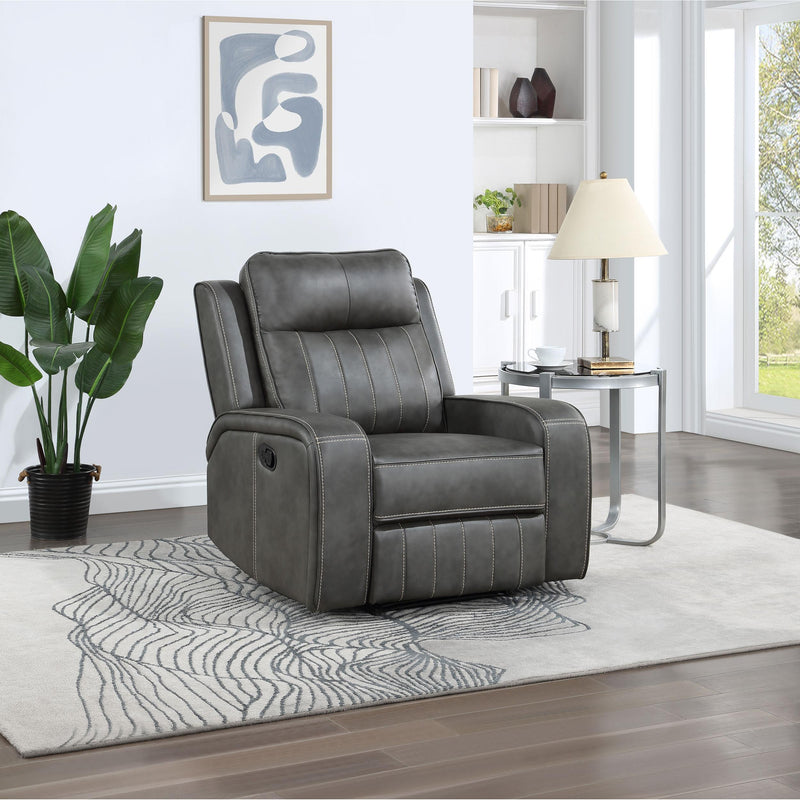 Coaster Furniture Raelynn Leatherette Recliner 603193 IMAGE 2