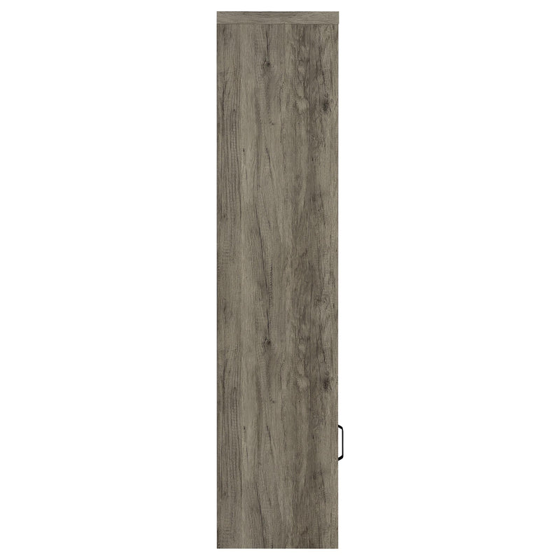 Coaster Furniture Burke 707726 3-Shelf Media Tower with Storage Cabinet - Grey Driftwood IMAGE 8