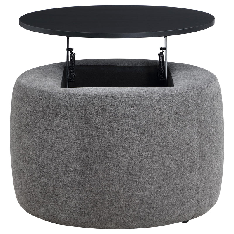 Coaster Furniture Tesoro Fabric Storage Ottoman 910147 IMAGE 3