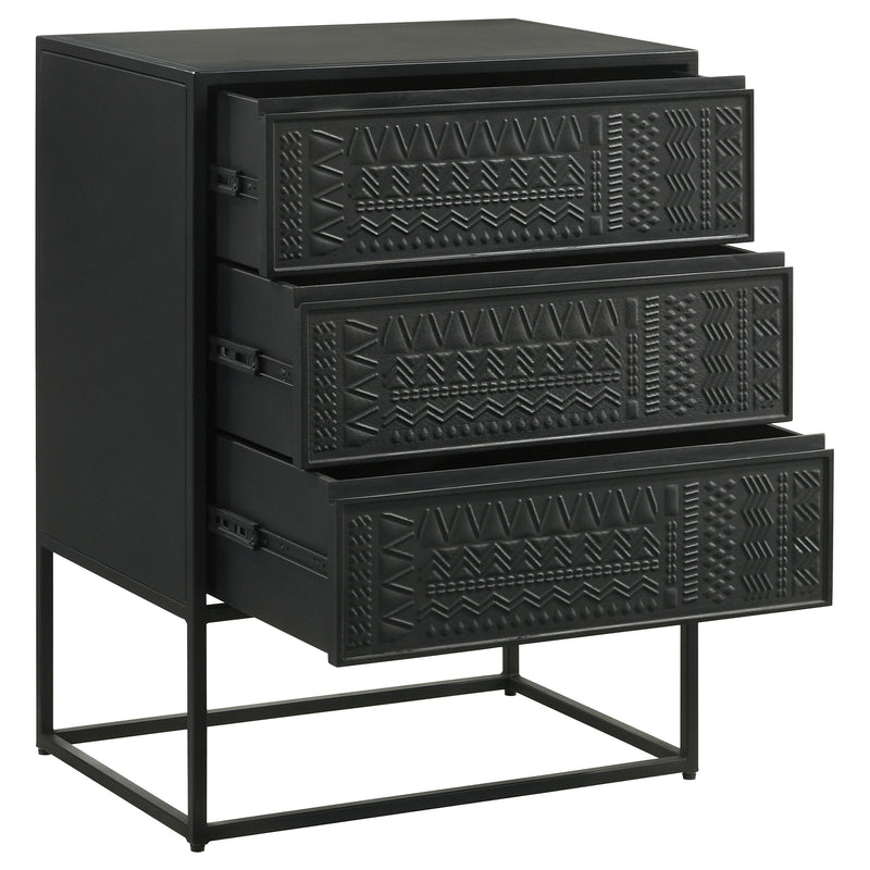 Coaster Furniture Alcoa 959565 3-Drawer Accent Cabinet IMAGE 3