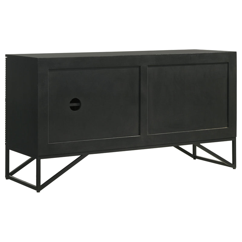 Coaster Furniture Riddell 959630 3-Door Accent Cabinet - Black IMAGE 7