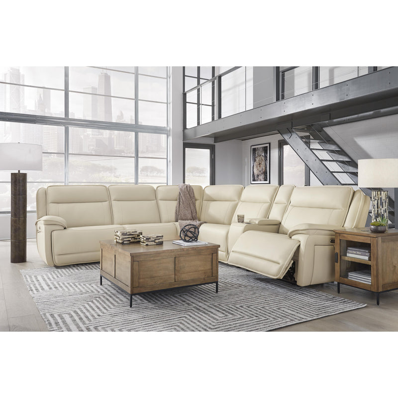 Signature Design by Ashley Double Deal Power Reclining Leather Match 6 pc Sectional U1300158/U1300131/U1300177/U1300146/U1300157/U1300162 IMAGE 3