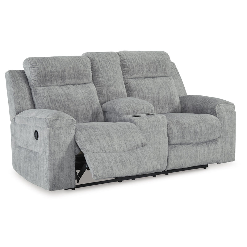 Benchcraft Buntington Reclining Fabric Loveseat with Console 3400494 IMAGE 1