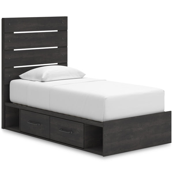 Signature Design by Ashley Hollivern Twin Panel Bed with Storage PCB2108-53/PCB2108-150/B100-11 IMAGE 1